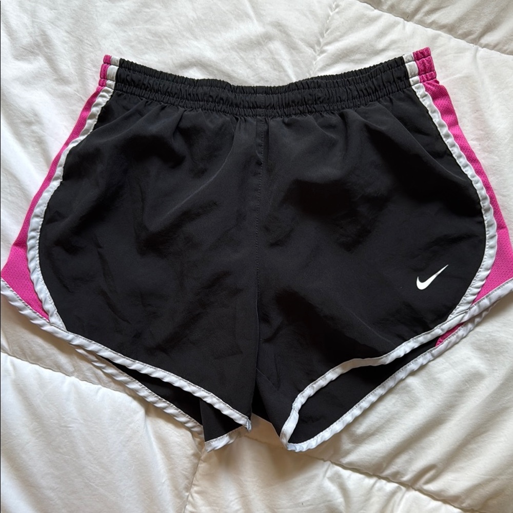Nike Girl’s Athletic Dri-FIT Shorts in Black and Pink